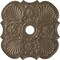 Ekena Millwork Flower Ceiling Medallion (Fits Canopies up to 6 1/4"), 29"OD x 3 5/8"ID x 1 3/8"P, Warm Silver CM29FWWSS - alternate 1